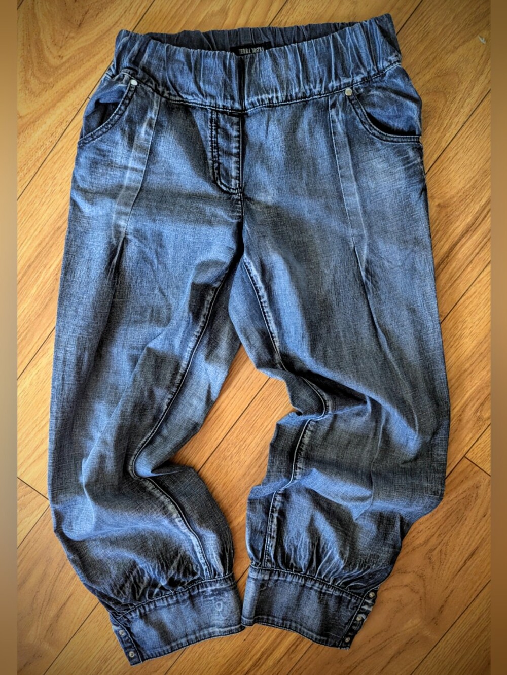 Terra Nostra Washed Denim Balloon Pants M/M / Pantalon jean ample